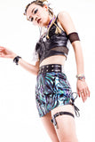 Dream Laser Leather Skirt