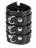 BC295D 3 LINE BUCKLE BRACELET WITH 'D' RING
