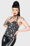 BURN RUBBER HALTER TOP Killstar