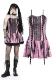 Punk pink dye rebel dress