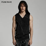 Men's Gothic Ripped Mesh Shirt