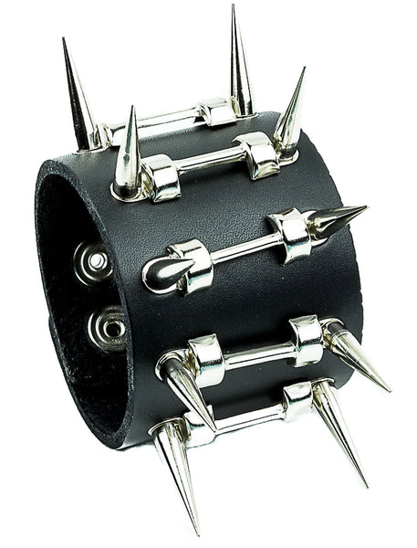 SPIKE TALL SILVER BRACELET FB153