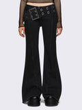 Gia Belted Flared Jeans