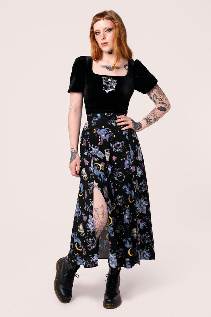 Monlit Skirt By Hell Bunny