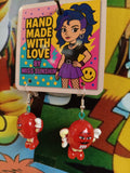 Red M&M Earrings