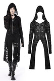 Punk decadent ripped long jacket