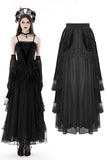 Gothic court maxi velvet skirt