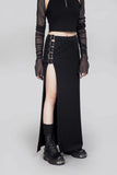 Gothic slit long skirt