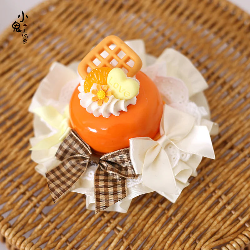 Kawaii Lolita Hairpin Cake Flower Pill Headdress