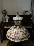 Honey Chocolate - Printed Kawaii Lolita JSK Dress