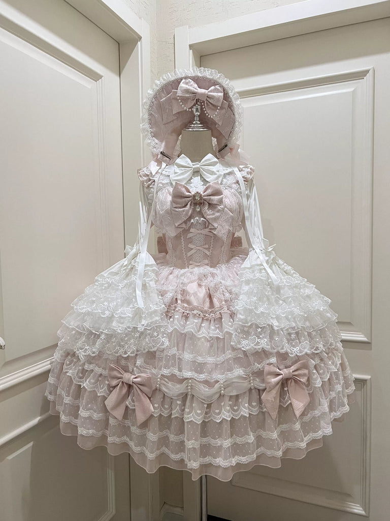 Sweet Lolita Pink Bonnet