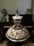 Honey Chocolate - Printed Kawaii Lolita JSK Dress Yellow