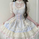 Floral Flan - Chinese Style Lolita JSK Dress Ballet Style Innerwear Set