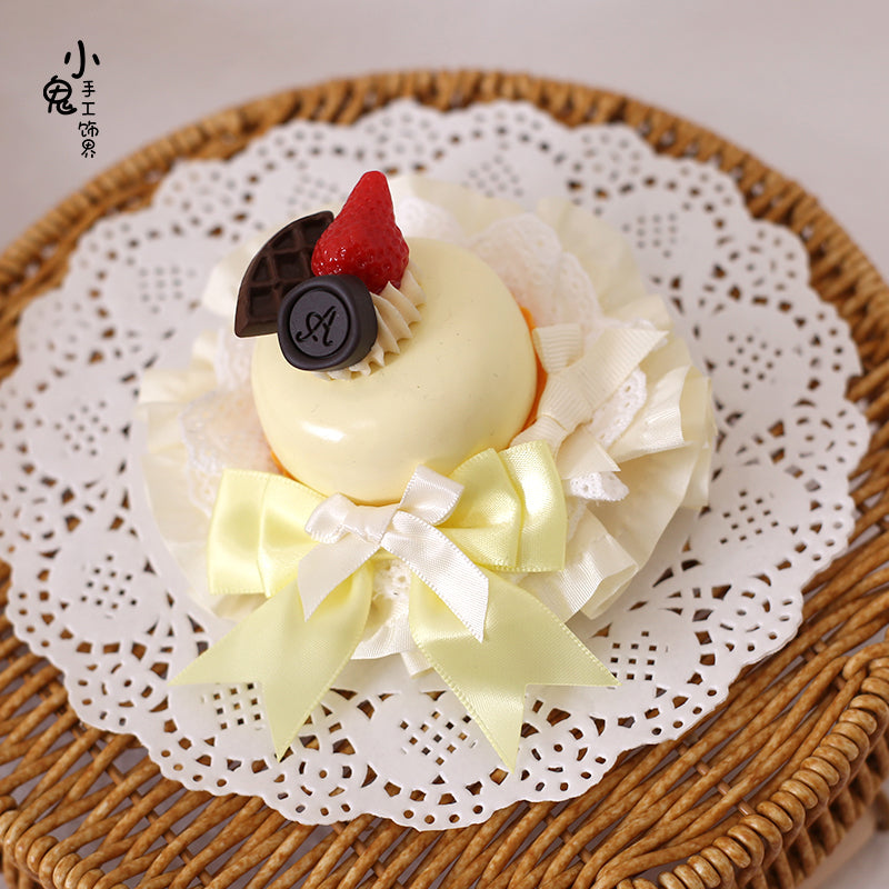 Kawaii Lolita Hairpin Cake Flower Pill Headdress