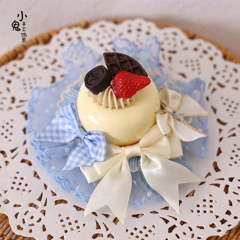 Kawaii Lolita Hairpin Cake Flower Pill Headdress