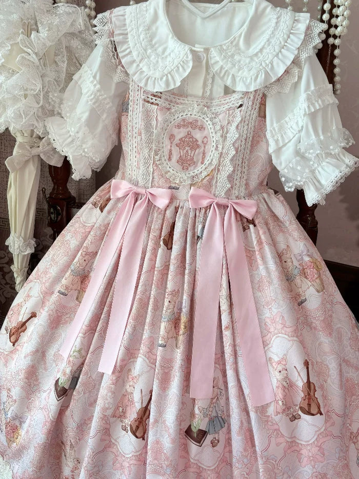 Suiyi - Candy Party - Printed Sweet Lolita JSK, Peter Pan Collar Shirt