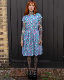 Pretty Spooky Stretch Belted Tea Dress with Pockets