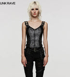 Steampunk Jacquard Waistcoat- Silver
