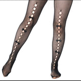 SUGAR HEX TIGHTS - BLACK