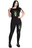 Black ZOMBIE HAND LEGGINGS