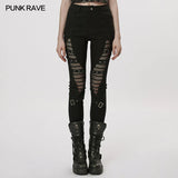 Goth Hollow-out Leggings