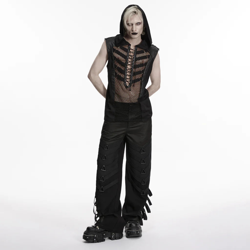 Gothic Flare Punk Pants for Edgy Style