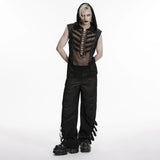 Gothic Flare Punk Pants for Edgy Style