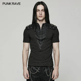 Punk handsome short T-shirt