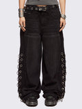 Beck Eyelet Super Baggy Jeans