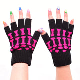 BGS FINGERLESS GLOVES - BLACK/PINK