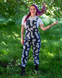 Rebel Romance x Abi Perry Bunnies Stretch Dungarees