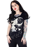 MIDNIGHT KITTY T SHIRT By Cupcake Cult