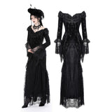 Gothic queen luxe rose sexy bodycon dress