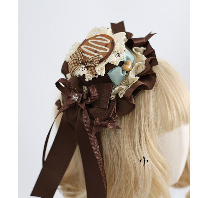 Sweet Lolita Headband and Top Hat with Candy Details