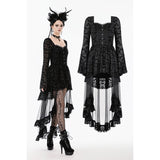 Star & Moon Gothic Lolita Bat Hem Long Dress