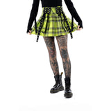 DIAZ SKIRT - GREEN CHECK