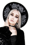 Gothic Fortune Teller Hat with wide brim