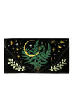 HERBAL WALLET embroidered oblong wallet with fern