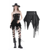 Punk irregular super mini skirt