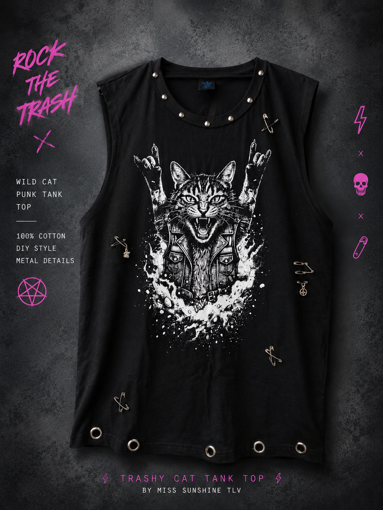 Trashy Cat Tank Top