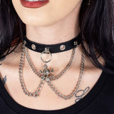 HAZEL CHOKER - BLACK