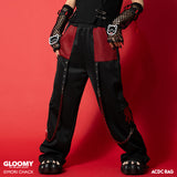 VIVID GLOOMY MESH PANTS Red