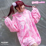 Pastel Gloomy Zip Hoodie