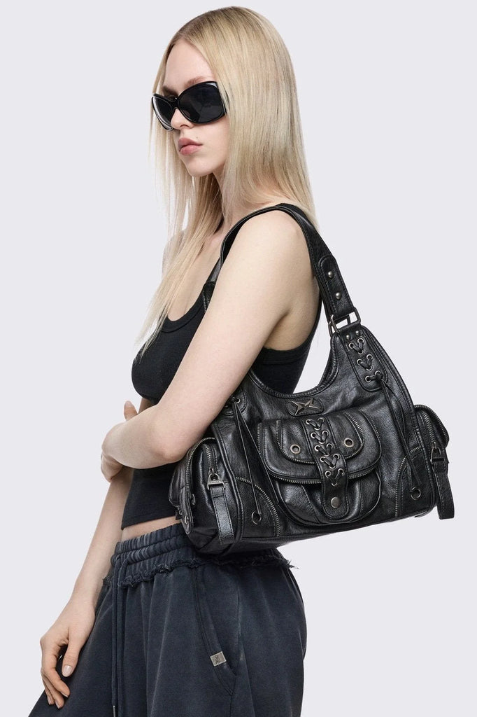 Jules Vegan Leather Shoulder Bag