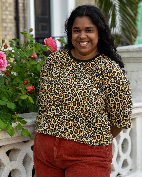 Rebel Romance Classic Leopard Cropped Boxy Tee – Miss Sunshine TLV