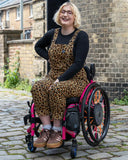 Rebel Romance Classic Leopard Print Stretch Dungarees
