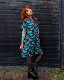 Death Head Moth Oversized Smock Dress