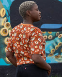 Rebel Romance Mushroom Tea Party Cropped Boxy Tee