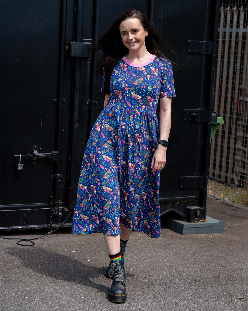 Rebel Romance Nocturne Meadow Midi Dress