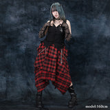 Dark Abyss Cross Chain Skirt